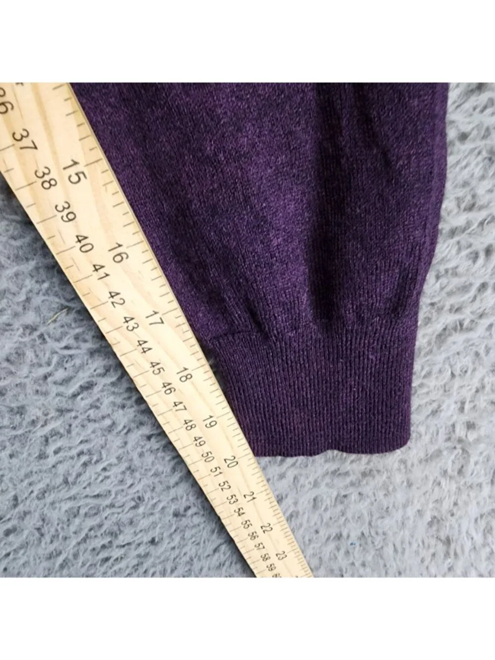 J. Crew Sweater Mens Large Purple Wool Blend Long Sleeve Pullover